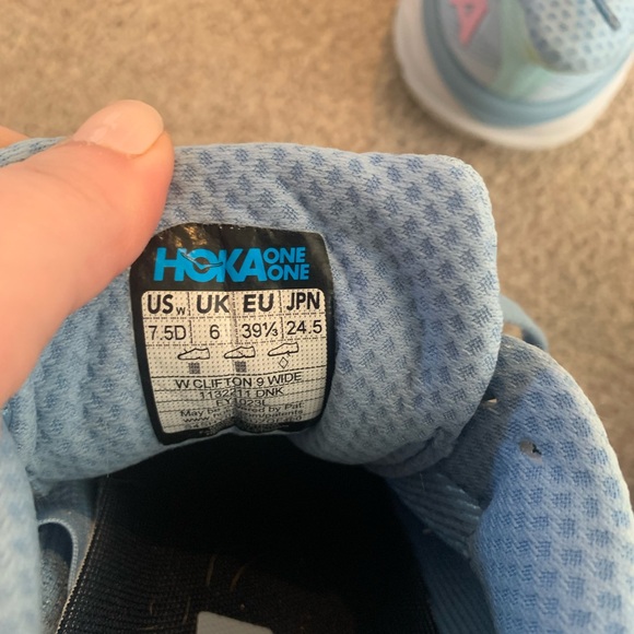 Hoka One One Blue Clifton Athletic Shoes - Picture 5 of 6